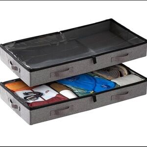 Gray Underbed Storage Organizer